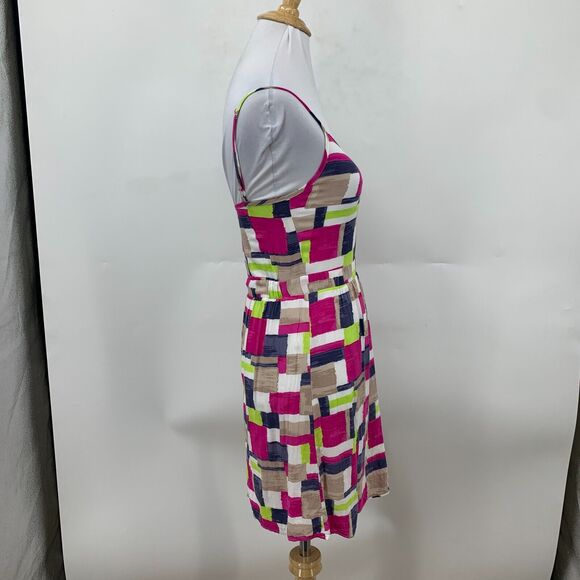 Splendid Geo Pattern Cami Dress Womens XS Extra Small Lined Adjustable Straps - Picture 5 of 16